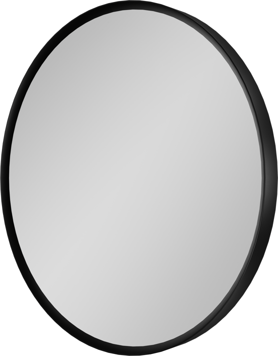 Balmani Auro ronde toiletspiegel mat zwart Ø 35 cm