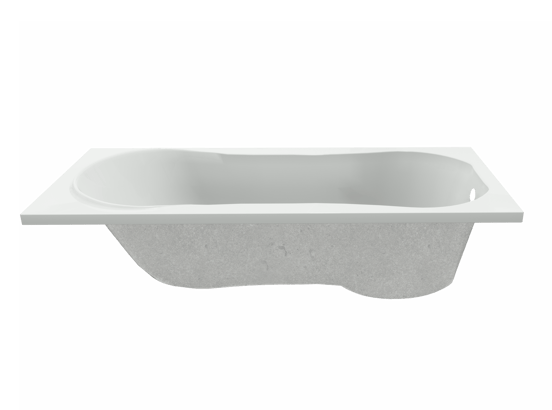 Luca Varess Trasime Einbaubadewanne 170 x 75 cm, Acryl Weiß mat