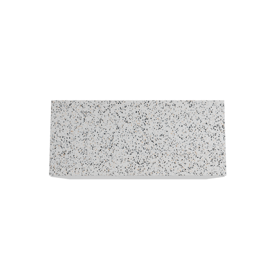 Storke Edge staand badkamermeubel 120 x 52 cm mat wit met Tavola enkel of dubbel tablet in mat wit/zwart terrazzo