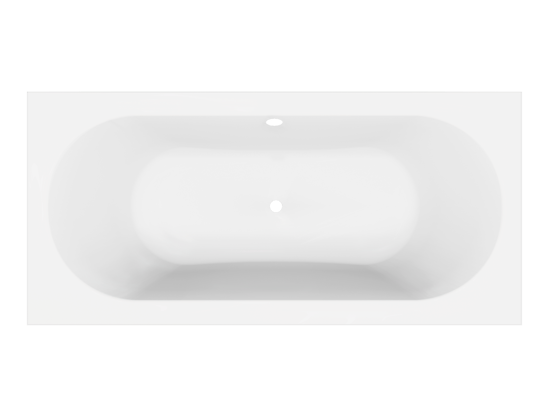 Luca Varess Rosala tweepersoons inbouwbad 190 x 90 cm acryl mat wit