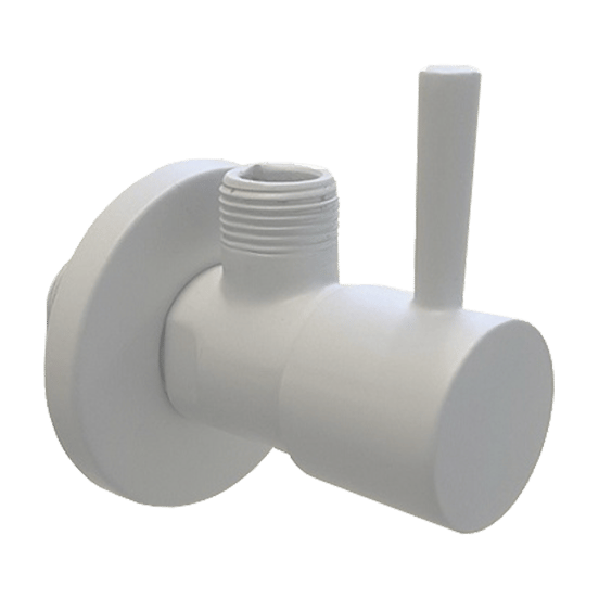 Santeg Eckregulierventil, 1/2-3/8, weiß