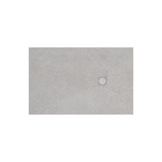 Balmani Impress receveur de douche 140 x 90 cm composite gris mat structure rock