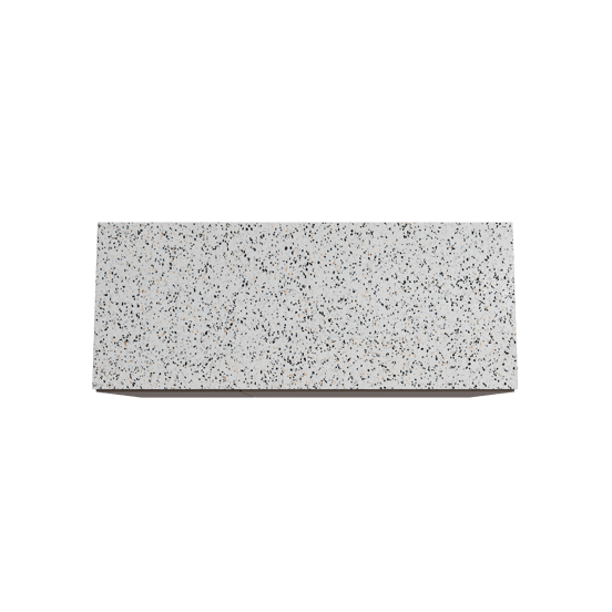 Storke Edge meuble salle de bains à poser 130 x 52 cm noyer avec Tavola tablette simple ou double en blanc/noir mat terrazzo