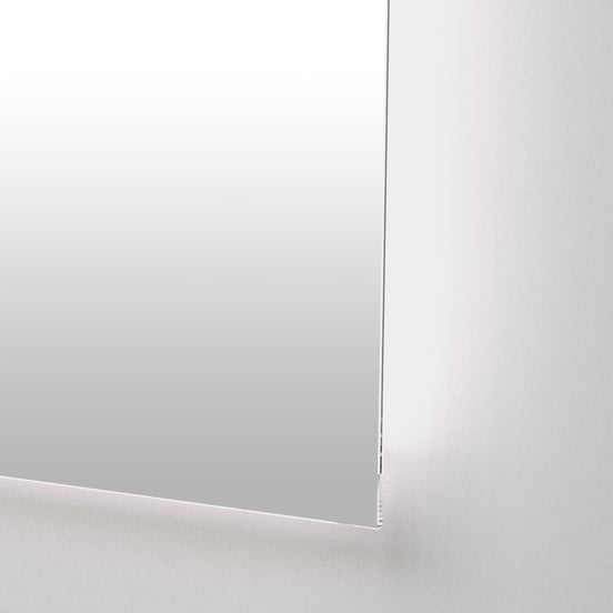 Balmani Giro rechthoekig toiletspiegel 40 x 90 cm met spiegelverlichting