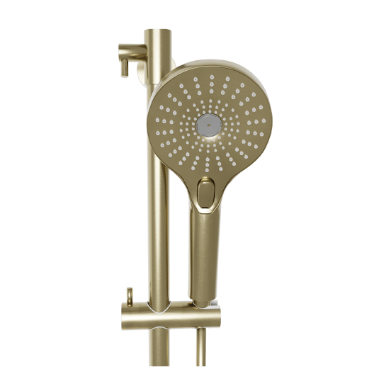 Blaufoss Onos 250 colonne de douche de pluie robinet thermostatique Brushed Champagne Gold