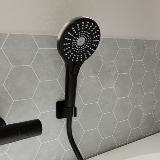 Blaufoss Onos handdouche 3 straalfuncties Mat Zwart