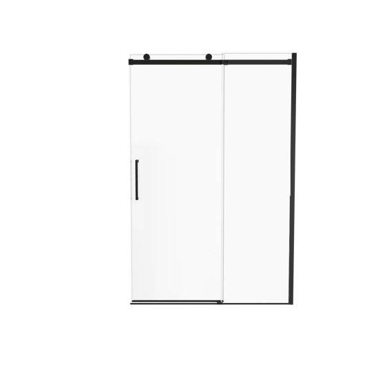 Luca Varess Boltano douche schuifdeur 130 cm x 200 cm Helder glas mat zwart profiel