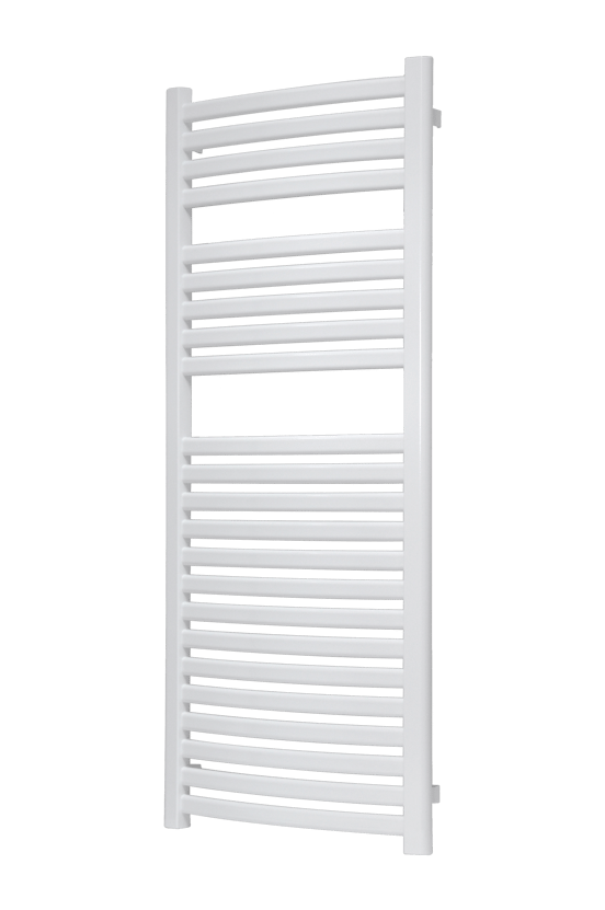 Vipera Kanza Rx enkele handdoekradiator 50 x 120 cm centrale verwarming glanzend wit zijaansluiting 521W