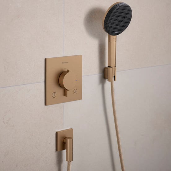 Hansgrohe Raindance Alive Select S 125 Handbrause-Set 3 Strahlfunktionen Brushed Bronze