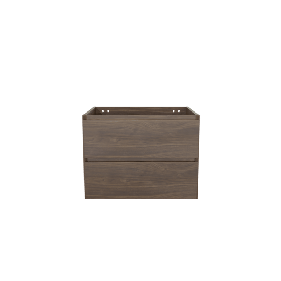 Balmani Mitra zwevend wastafelonderkast 67,5 x 55 cm Amerikaans notenhout 2 lades