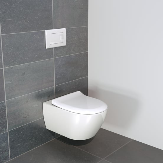 Villeroy & Boch Subway 2.0 wc suspendu Blanc Brillant sans rebord avec abattant fin