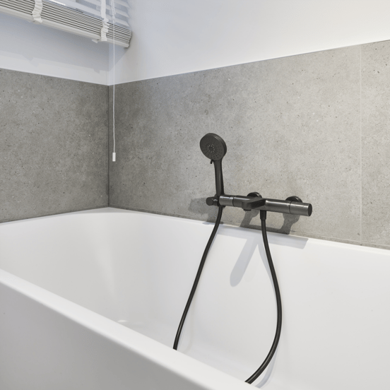 Blaufoss Apollo robinet de bain thermostatique Brushed GunMetal