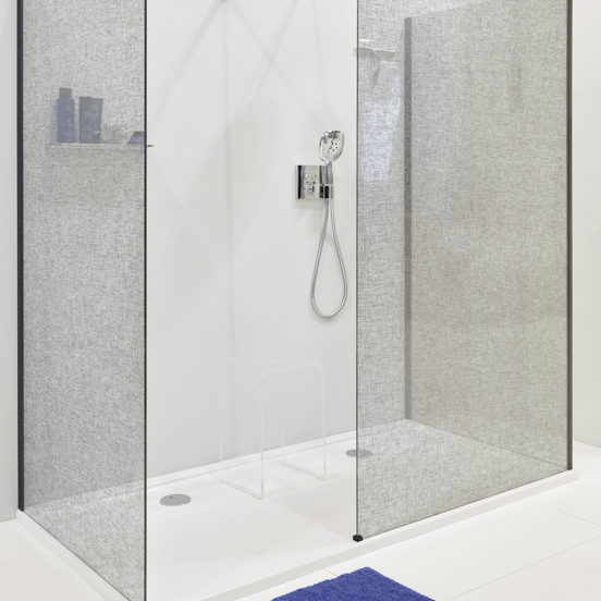 Hansgrohe Showerselect S Square Thermostat-Duscharmatur: Unterputz, mit Brausehalter, für 2 Verbraucher, Chrom glänzend