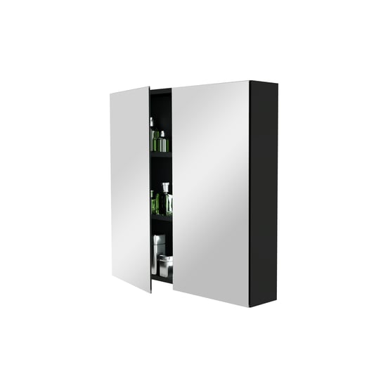 Storke Reflecta spiegelkast 75 x 75 cm Mat Zwart