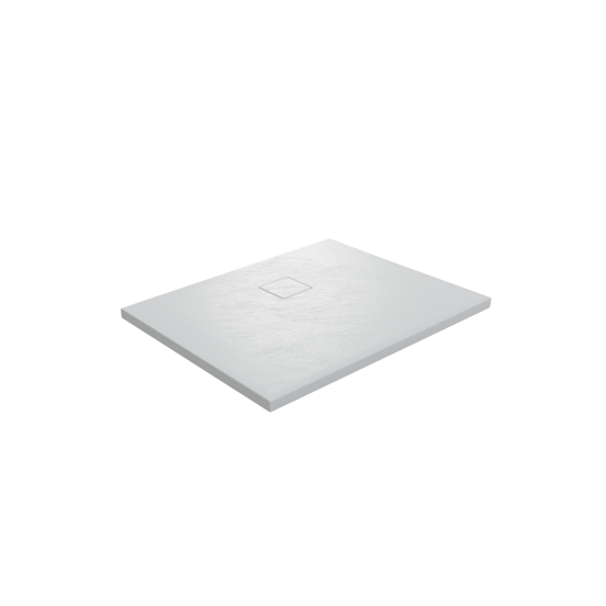 Linie Rumba receveur de douche 100 x 90 cm acrylique blanc mat texture ardoise