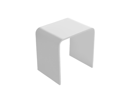 Balmani Posa chaise de douche blanc mat Solid Surface