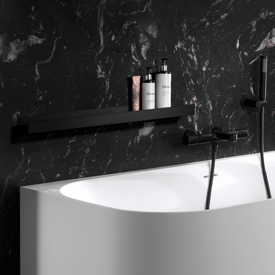 Blaufoss Tilli wandplank mat zwart 80 x 6,8 cm