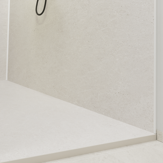 Luca Varess Suite douchebak 160 x 90 cm composietmarmer Dizzy Light 