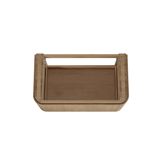 Balmani Moon zwevende wastafelonderkast 100 x 55 cm natuur eik 2 lades