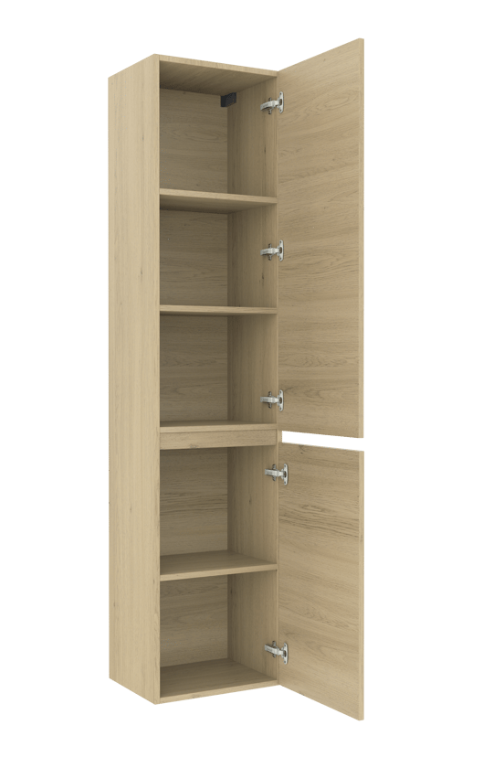 Balmani Lucida staande badkamerkast rechts verweerde eik 45 x 35 x 195 cm