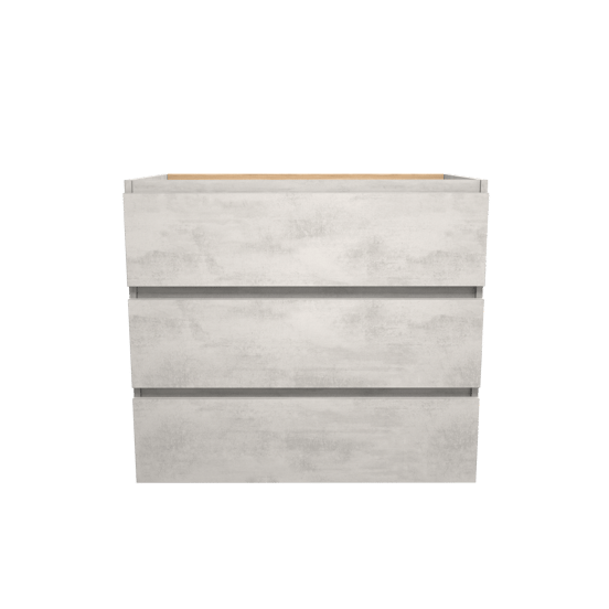 Balmani Lucida staande wastafelonderkast 90 x 55 cm beton zilvergrijs 3 lades