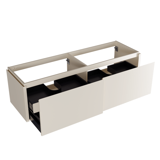 Balmani Eclips meuble sous-vasque suspendu 180 x 55 cm Sandbeige 4 tiroirs