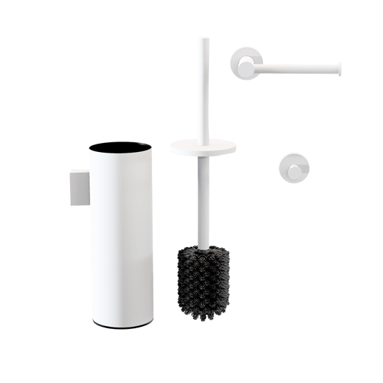 Blaufoss Harmony WC-Zubehör-Set, weiß matt