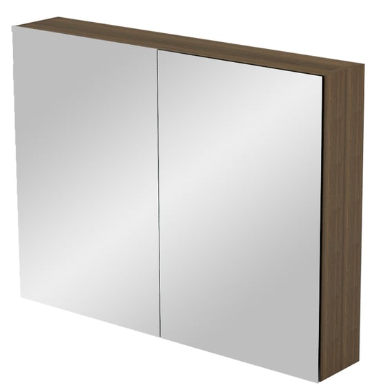 Balmani Mitra Spiegelschrank, 90 x 72 cm, amerikanischer Nussbaum