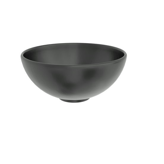 Linie Lavo vasque à poser porcelaine Noir Mat rond Ø 32 cm