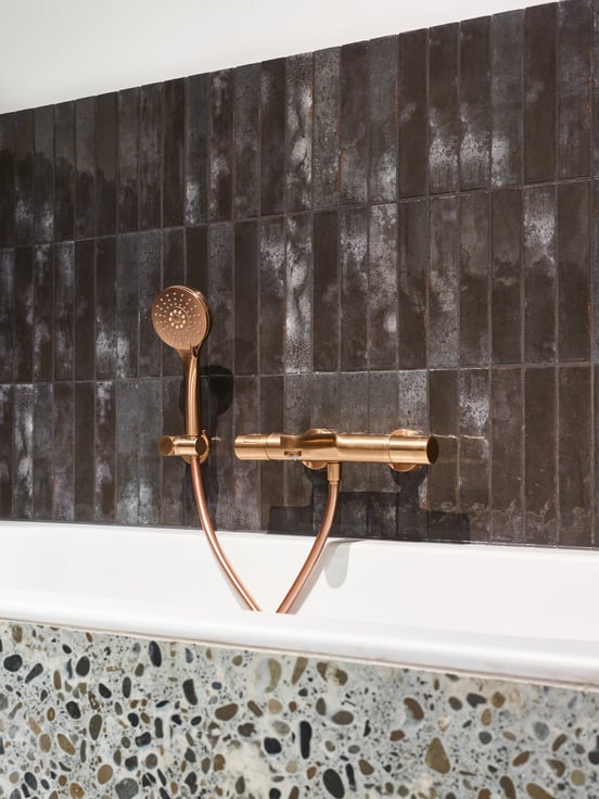Blaufoss Apollo  robinet de bain robinet thermostatique montage mural extérieur Brushed Rosegold