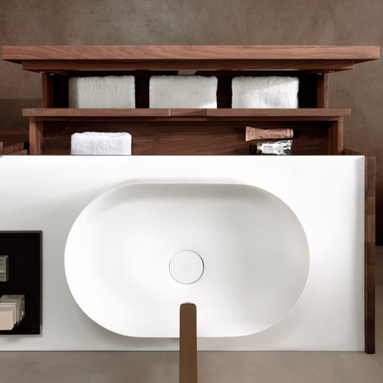 Balmani Fato waskom matte Solid Surface ovaal 54 x 34 cm