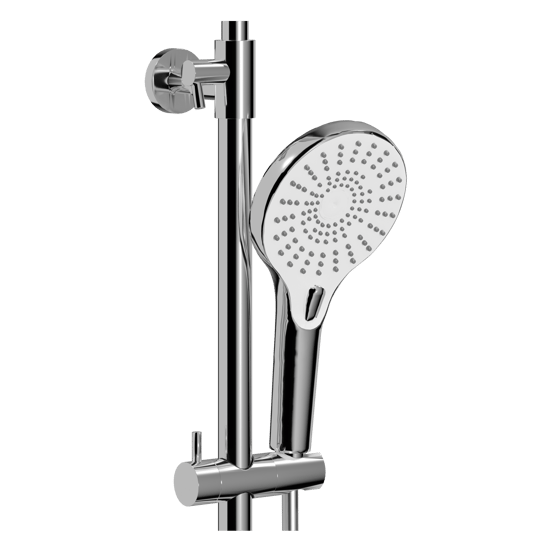 Blaufoss Onos 250 colonne de douche de pluie robinet thermostatique blanc et chrome brillants