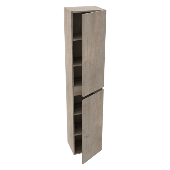 Linie Lado zwevende badkamerkast grijs eiken 35 x 30 x 170 cm