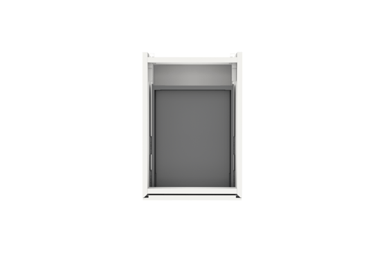 Storke Edge zwevende wastafelonderkast 35 x 52 cm mat wit 2 lades