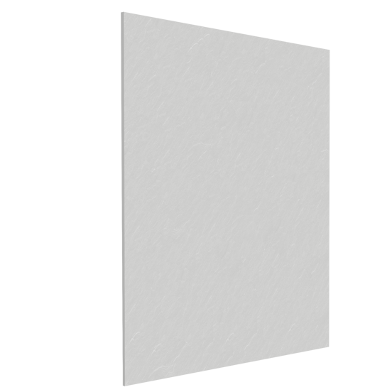 Balmani Zeno douchewandbekleding 160 x 120 x 220 cm composietmarmer lichtgrijs leisteenstructuur