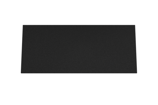 Storke Panton Einzel- oder Doppelwaschtischplatte, mattschwarze pulverbeschichtete mdf, 120 x 52 cm