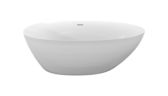 Luca Varess Uovia ovaal vrijstaand bad 170 x 85 cm acryl mat wit