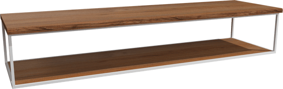 Balmani Life Edge Einzel- oder Doppeltablet, Teak massiv, Rahmen weiß, 180 x 50 cm