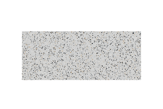 Balmani Stretto Einzel- oder Doppel Waschtischplatte Bianco Nero Terrazzo 135 x 55 cm