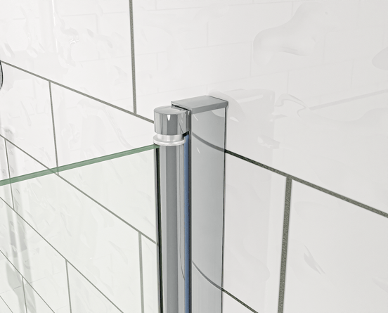 Linie Milos Badewannenaufsatz: 85 cm, Chrom Profil