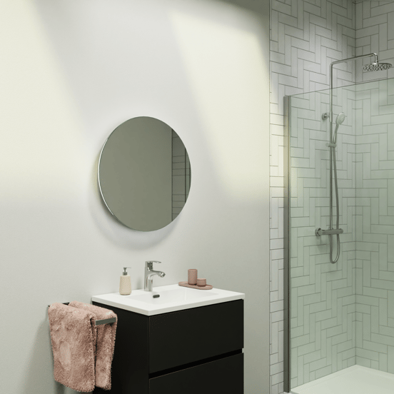 Storke Disc rond badkamerspiegel Ø 60 cm met spiegelverlichting