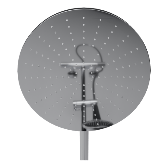 BLAUFOSS Nola 300 opbouw regendoucheset thermostatische kraan chroom