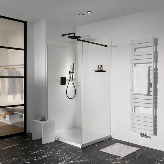 Balmani Piatto revêtement mural de douche 140 x 220 cm Solid Surface Sahara