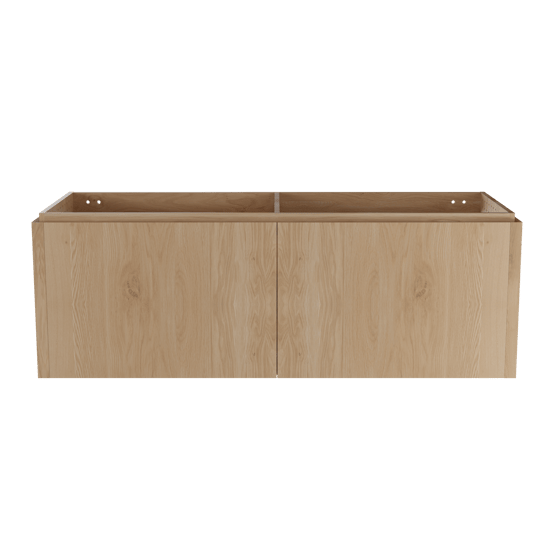 Balmani Eclips hängendes möbelstück Waschtischunterschränke 150 x 55 cm Eiche natur 4 Schubladen