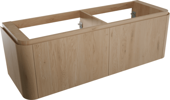 Balmani Moon zwevende wastafelonderkast 160 x 55 cm natuur eik 4 lades