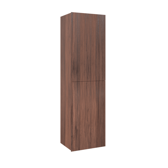 Balmani Fila Badhochschrank: Hängend, Nussbaum, Furnierholz, 42 x 30 x 150 cm