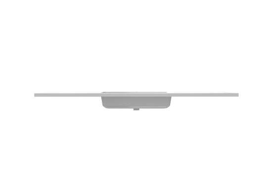 Storke Diva Einzelwaschtisch, Marmorkomposit glänzend, 135 x 52 cm