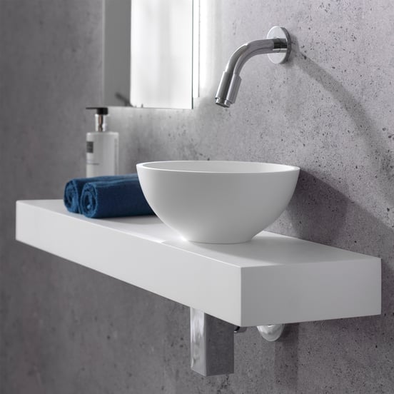 Blaufoss Ottawa robinet de lave-mains encastré Chrome Brillant