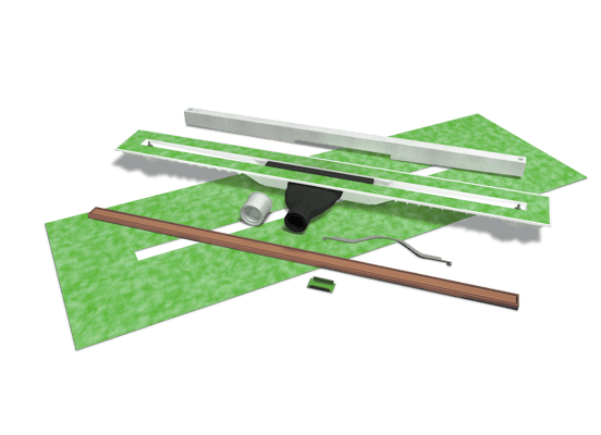 Caniveau de douche Mydrain 80 cm Brushed Rosegold