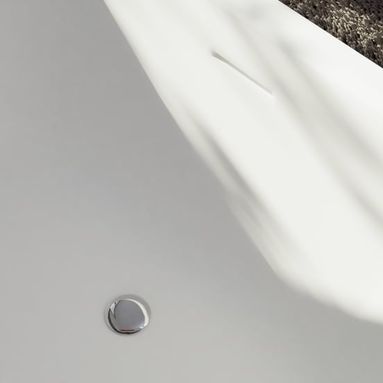 Luca Varess Idol baignoire d'angle gauche ou droite duo 150 x 150 cm acrylique blanc mat